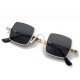 Unisex Vogue Vintage Anti-UV Metal Small Square Sunglasses Outdoor Travel Beach Sunglasses