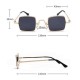 Unisex Vogue Vintage Anti-UV Metal Small Square Sunglasses Outdoor Travel Beach Sunglasses