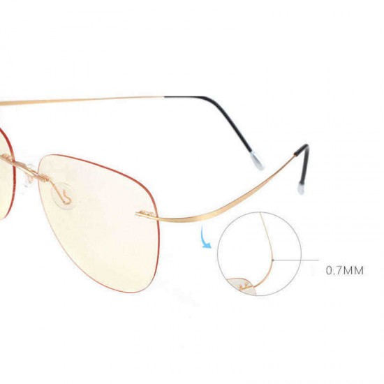 Unisex Vogue Vintage Flexible Anti-blue Light Radiation Protection Anti-fatigue Clear Lens Glasses Sunglasses