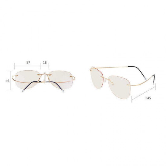 Unisex Vogue Vintage Flexible Anti-blue Light Radiation Protection Anti-fatigue Clear Lens Glasses Sunglasses