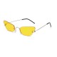 Unisex Vogue Vintage Frameless Metal Marine Sunglasses Outdoor Travel Beach Sunglasses