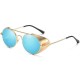 Unisex Vogue Vintage Metal Full-frame Anti-UV Sunglasses Outdoor Driving Beach Travel  Sunglasses