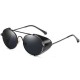 Unisex Vogue Vintage Metal Full-frame Anti-UV Sunglasses Outdoor Driving Beach Travel  Sunglasses