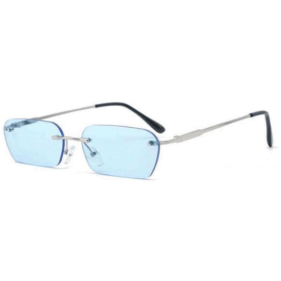 Unisex Vogue Vintage Metal Marine Frameless Sunglasses Outdoor Travel Beach Sunglasses