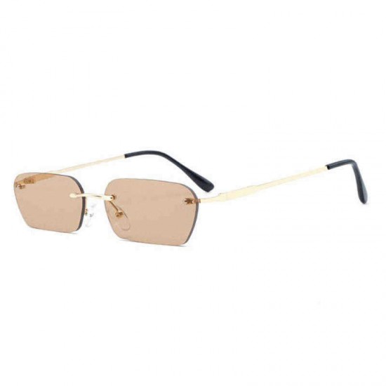 Unisex Vogue Vintage Metal Marine Frameless Sunglasses Outdoor Travel Beach Sunglasses