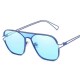 Unisex Vogue Vintage PC Metal Marine Sunglasses Outdoor Travel Beach Anti-UV Sunglasses