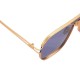 Unisex Vogue Vintage PC Metal Marine Sunglasses Outdoor Travel Beach Anti-UV Sunglasses