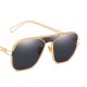 Unisex Vogue Vintage PC Metal Marine Sunglasses Outdoor Travel Beach Anti-UV Sunglasses