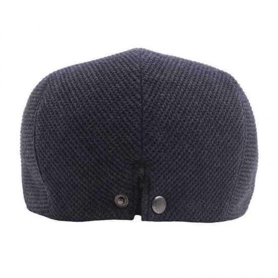 Unisex Warm Peaked Cap Outdoor Leisure Adjustable Buckled Hat