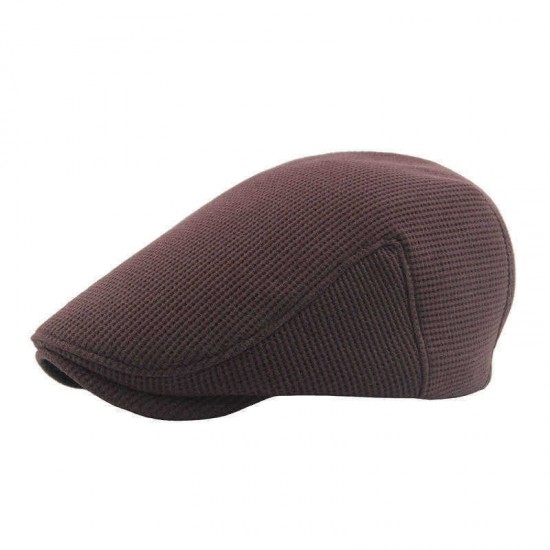 Unisex Warm Peaked Cap Outdoor Leisure Adjustable Buckled Hat