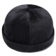 Unisex Warm Velvet Brimless Hats Street Vintage Chic Sailor Cap