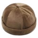 Unisex Warm Velvet Brimless Hats Street Vintage Chic Sailor Cap