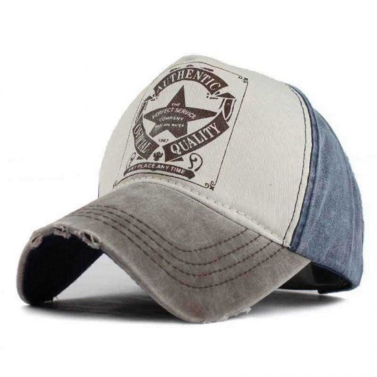 Unisex Washed Old Worn Edge Baseball Cap Outdoor Casual Hiking Wild Hat