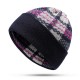 Unisex Winter Dual-Use Adjustable Print Cotton Beanie Hat Neck Warmer