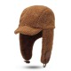 Unisex Winter Fashion Trapper Hat Casual Warm Cap Lamb Velvet Earmuffs Hat