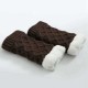 Unisex Winter Leg Warmer Thicken Fleece Liner Knit Knee Pads Warm Diamond Tube Socks Boots Deco