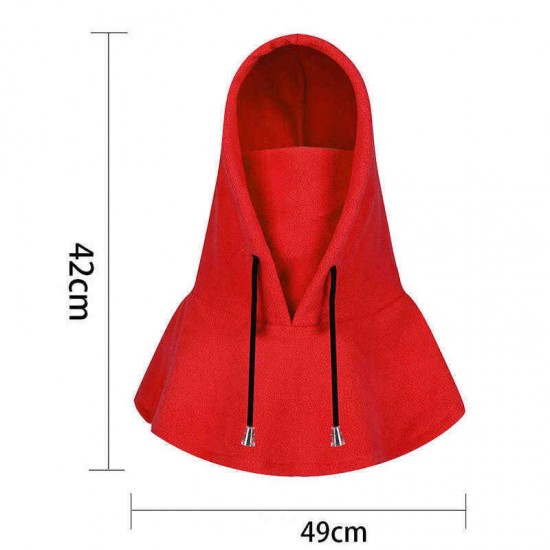 Unisex Winter Multifunction Windbreak Hooded Cloak Riding Hat Face Mask Collar Warmer