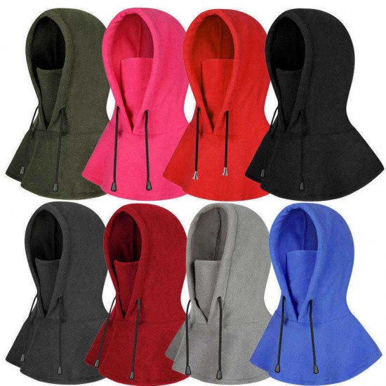 Unisex Winter Multifunction Windbreak Hooded Cloak Riding Hat Face Mask Collar Warmer