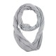 Unisex Winter Multipurpose Vintage Scarf With Zipper Pocket Portable Cotton Soft Infinity Scarf