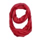 Unisex Winter Multipurpose Vintage Scarf With Zipper Pocket Portable Cotton Soft Infinity Scarf