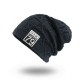 Unisex Winter Outdoor Sports Thicken Woolen Weaving Knitted Beanie Hats