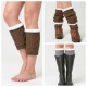 Unisex Winter Plus Velvet Knitting Knee Ankle Calf Warmer Pads Wool Warm Boots Deco Skirt Tube Socks