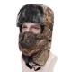 Unisex Winter Thick Velvet Earflap Mask Snow Cap Outdoor Ski Riding Waterproof Trapper Hat