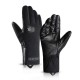 Unisex Winter Thick Velvet Genuine Leather Windproof Waterproof Skiing Sports Casual Gloves