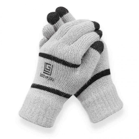 Unisex Winter Touch Screen Outdoor Riding Knit Warm Thickened Gloves