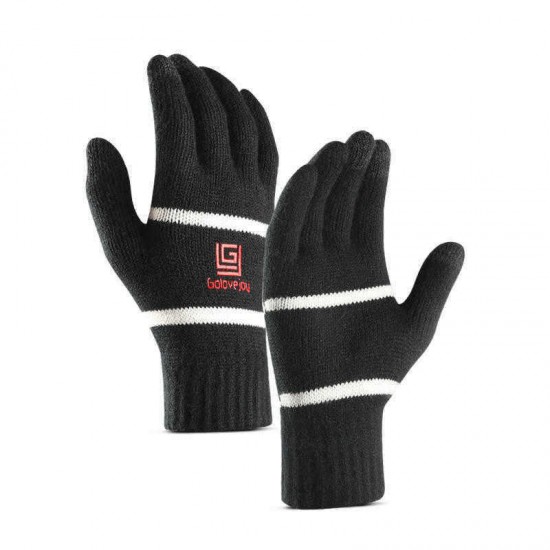 Unisex Winter Touch Screen Outdoor Riding Knit Warm Thickened Gloves