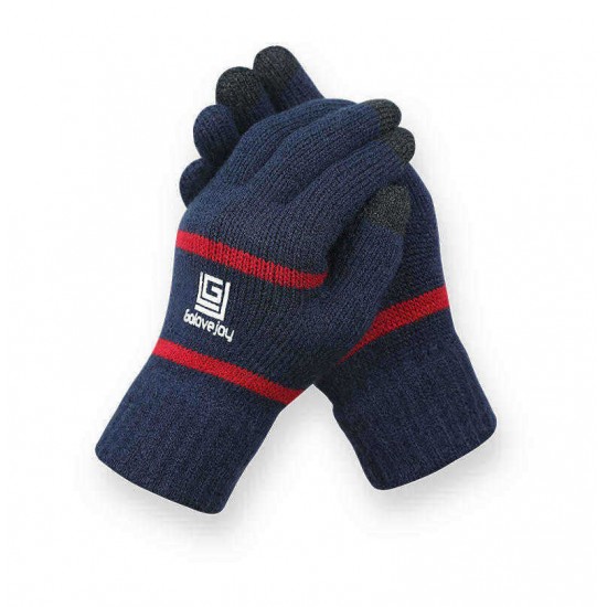 Unisex Winter Touch Screen Outdoor Riding Knit Warm Thickened Gloves