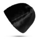 Unisex Winter Warm Mink Fur Hat Imitation Fur Russian Style Brimless Windproof Flat Hat