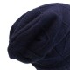 Unisex Winter Warm Thickened Velvet Liner Knitted Hat Outdoor Casual Baggy Beanie Cap