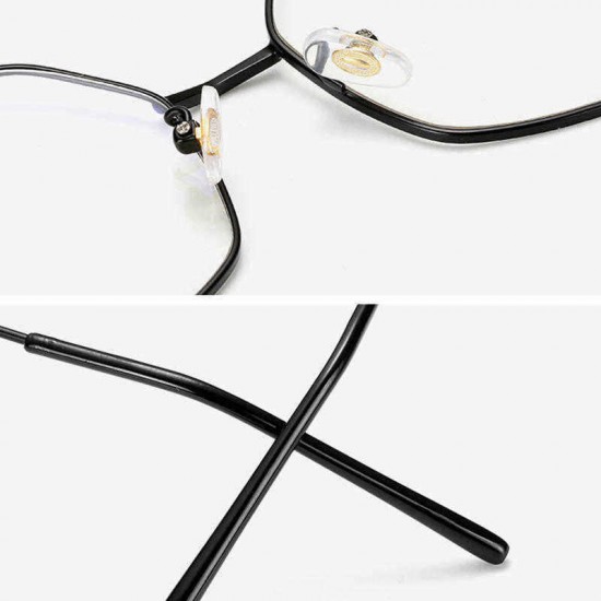 Universal Men Women Ultra-Light Large Frame Optical Glasses with Hanging Chain