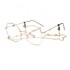 Universal Men Women Ultra-Light Large Frame Optical Glasses with Hanging Chain