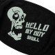 Unsiex Men Noctilucence Luminous Green Cartoon Skeleton Pattern Anti-Dust Cotton Mouth Mask