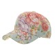 Vintage Men Women Floral Baseball Cap Outdoor Leisure Adjustable Peaked Dad Hat