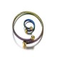 Vintage Multicolor Stainless Steel Bracelet Ring Jewelry Set Creative Gift for Women Vintage Multicolor Stainless Steel Bracelet Ring Jewelry Set Creative Gift for Women