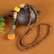 Vintage Multicolor Wood Beads Necklace Retro Long Sweater Pendant Necklace for Women Vintage Multicolor Wood Beads Necklace Retro Long Sweater Pendant Necklace for Women