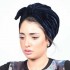 Vintage Muslim Velvet Chemotherapy Turban Hat Casual Winter Warm Beanie Cap with Bow