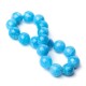 Vintage Natural Blue Bead Bracelets Gemstone Round Beads Water Pattern Bracelet