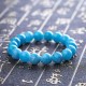 Vintage Natural Blue Bead Bracelets Gemstone Round Beads Water Pattern Bracelet