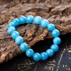 Vintage Natural Blue Bead Bracelets Gemstone Round Beads Water Pattern Bracelet