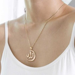 Vintage Pendant Necklace Semi-Circle Irregular Chain Charm Necklace Ethnic Jewelry for Women