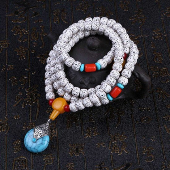 Vintage Resin Xingyue Bodhi Buddha Beads Bangle Prayer Bracelet jewelry for Men Women