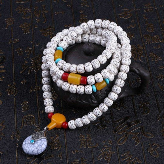 Vintage Resin Xingyue Bodhi Buddha Beads Bangle Prayer Bracelet jewelry for Men Women