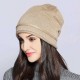 Vintage Winter Thicken Knit Beanie Hat Men Women Earmuffs Ski Flexible Skull Cap