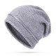 Vintage Winter Thicken Knit Beanie Hat Men Women Earmuffs Ski Flexible Skull Cap