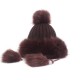 Vintage Women Artificial Rabbit Fur Knit Hat Winter Thicken Warm Ski Beanie Cap