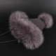 Vintage Women Artificial Rabbit Fur Knit Hat Winter Thicken Warm Ski Beanie Cap